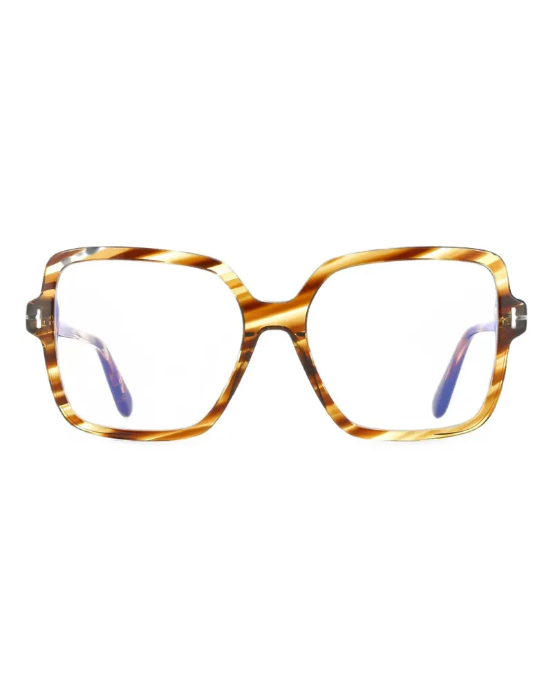 Tom Ford Brille mit eckigem Gestell - Braun Braun