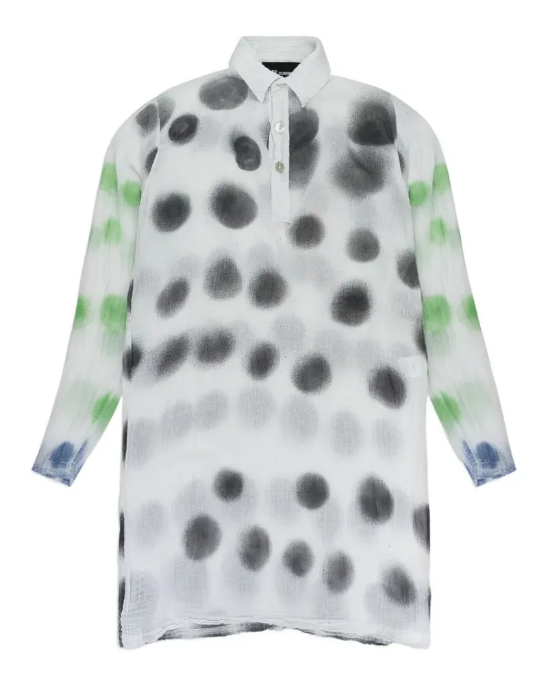 Edward Cuming polka-dot long-sleeve blouse - Weiß Weiß
