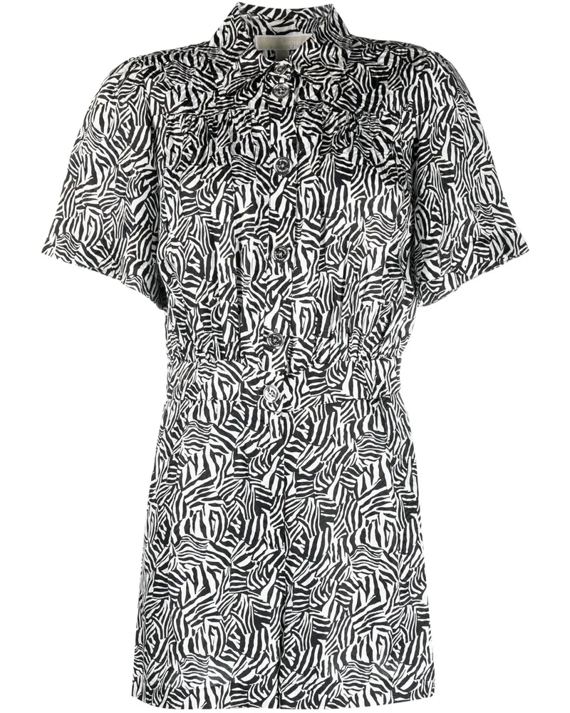 Michael Kors Playsuit mit grafischem Print - Weiß Weiß