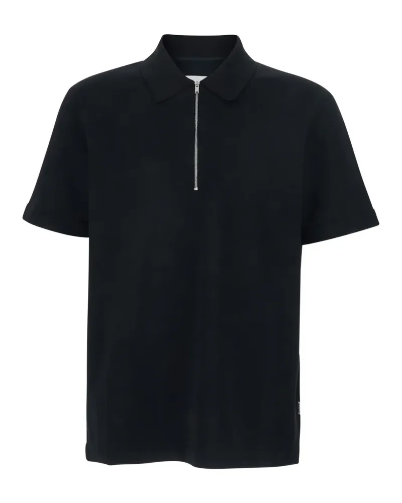 Jil Sander zip polo shirt - Schwarz Schwarz
