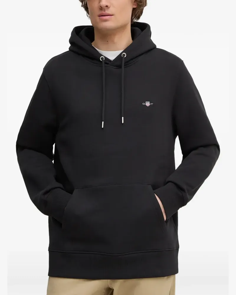Gant Shield logo hoodie - Schwarz Schwarz