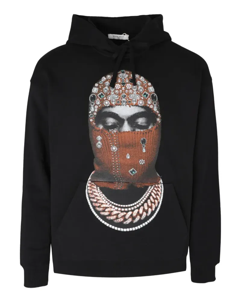 IH NOM UH NIT graphic-print drawstring hoodie - Schwarz Schwarz