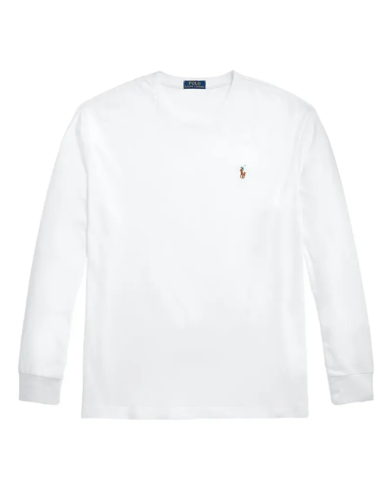 Ralph Lauren Langarmshirt mit Logo-Stickerei - Weiß Weiß