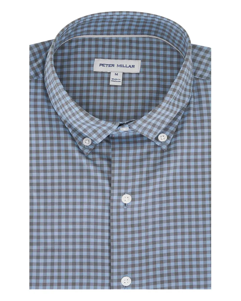 Peter Millar Hemd mit Knopfverschluss vorne - Blau Blau