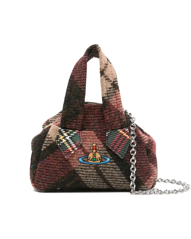 Vivienne Westwood logo-embroidered mini tote bag - Braun Braun