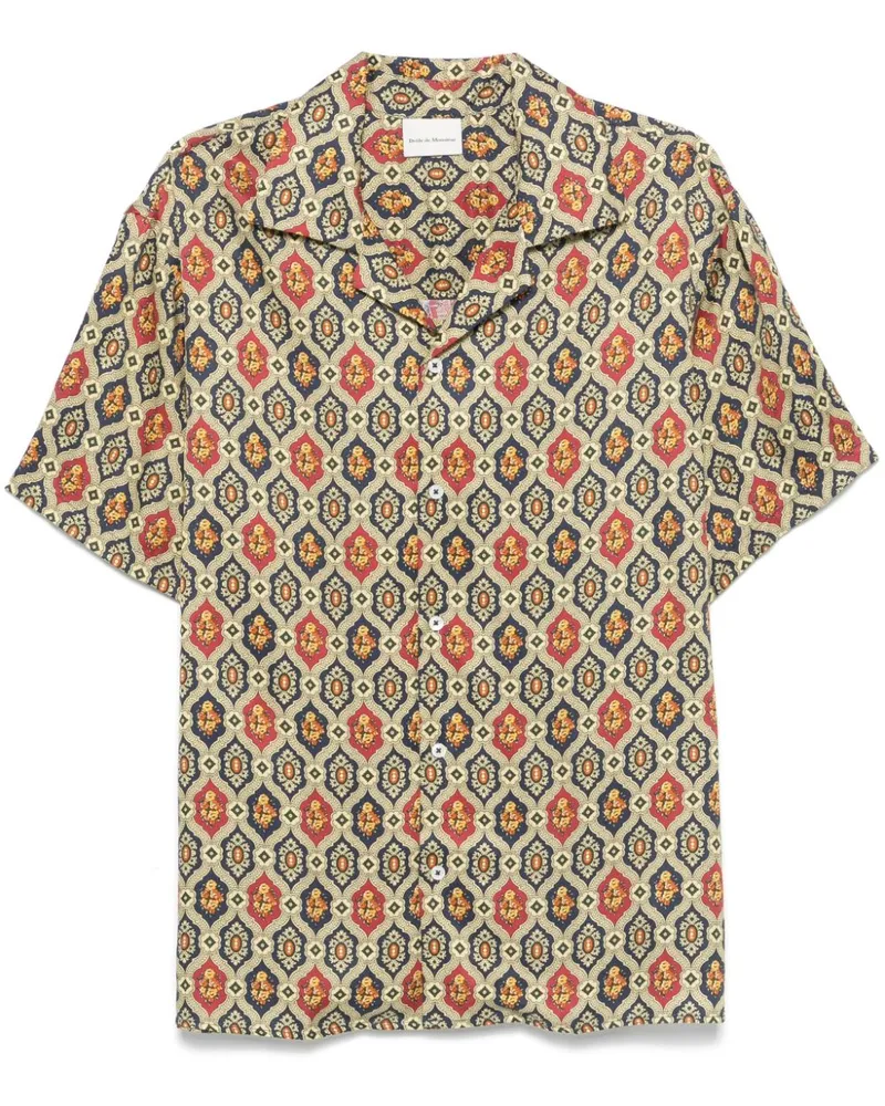 Drôle de Monsieur La Chemise Ornements Hemd Blau