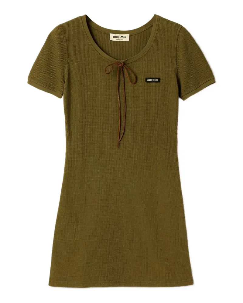 Miu Miu Klassisches Kleid - Grün Grün