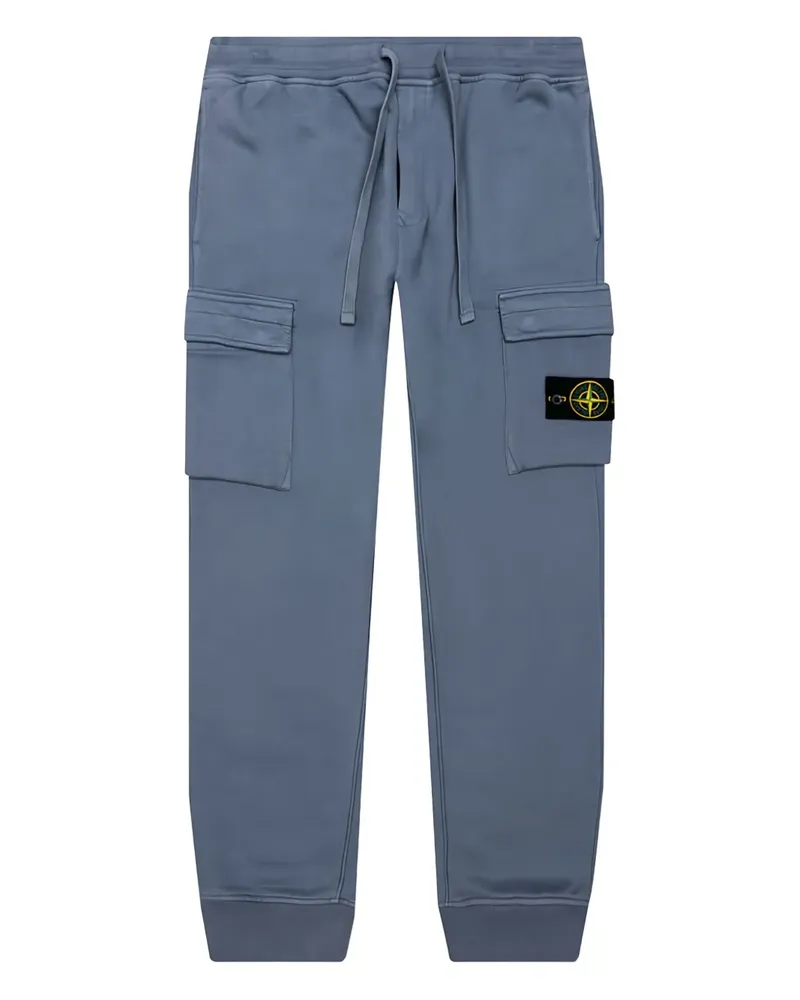 Stone Island Jogginghose mit Kompass-Patch - Blau Blau