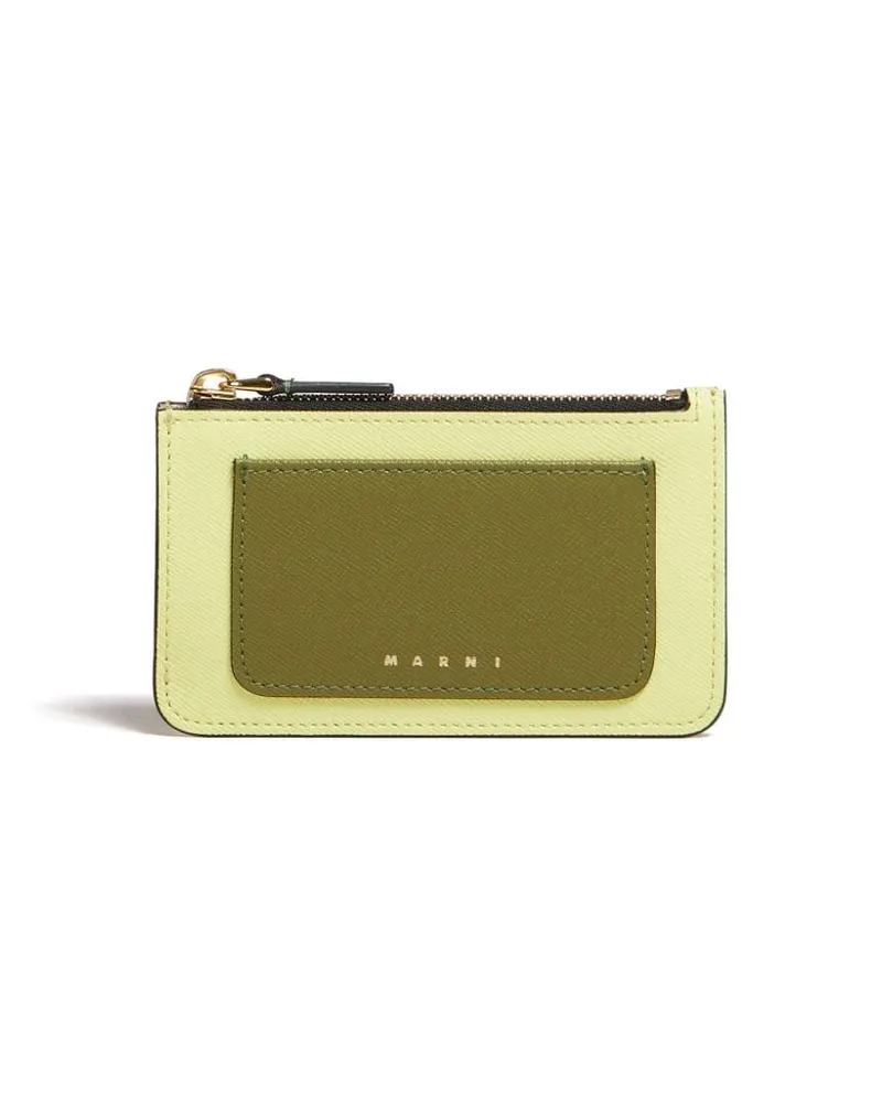 Marni Portemonnaie mit Farben-Print - Braun Braun