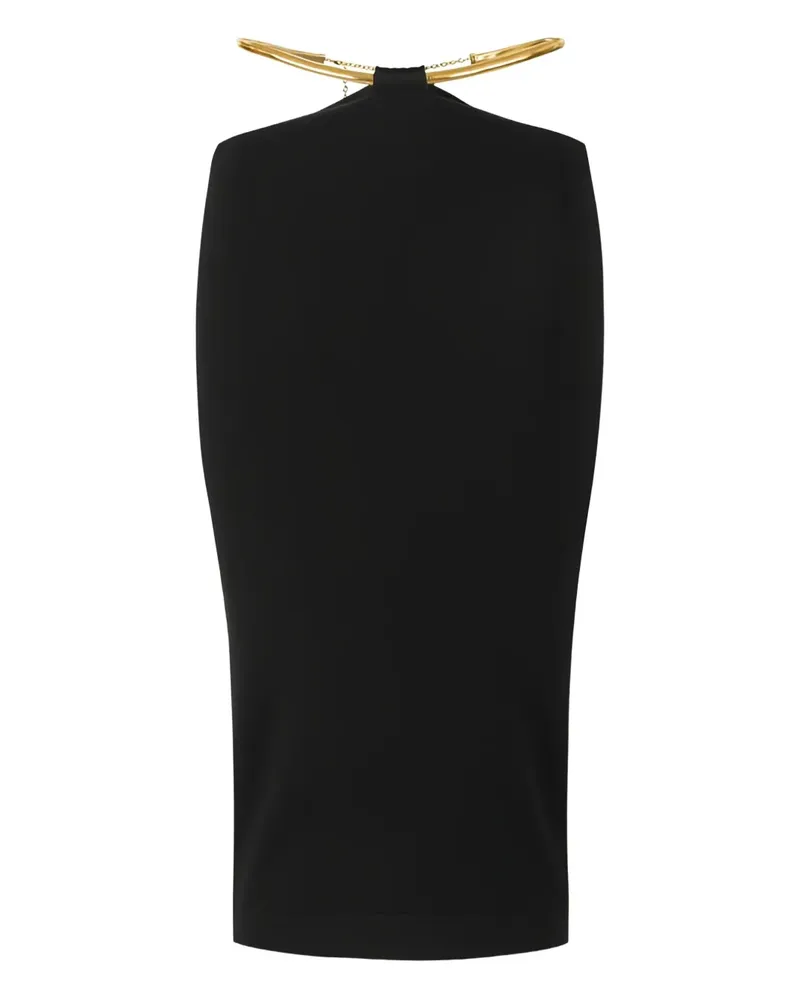 Elisabetta Franchi Midirock mit Cut-Outs - Schwarz Schwarz