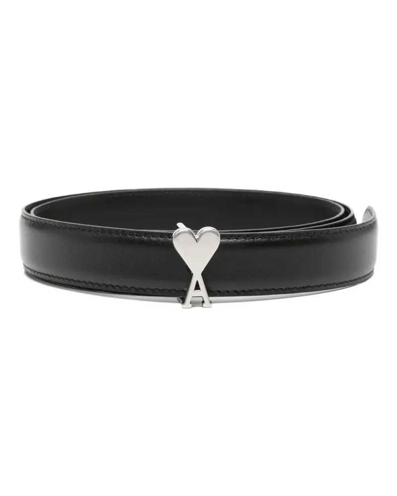 AMI Paris Ami de Coeur buckle belt - Schwarz Schwarz