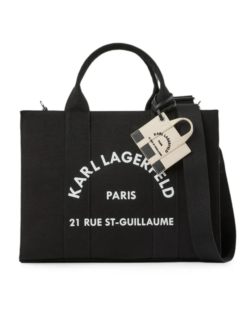 Karl Lagerfeld Mittelgroßer Rue St-Guillaume Tote Bag - Schwarz Schwarz