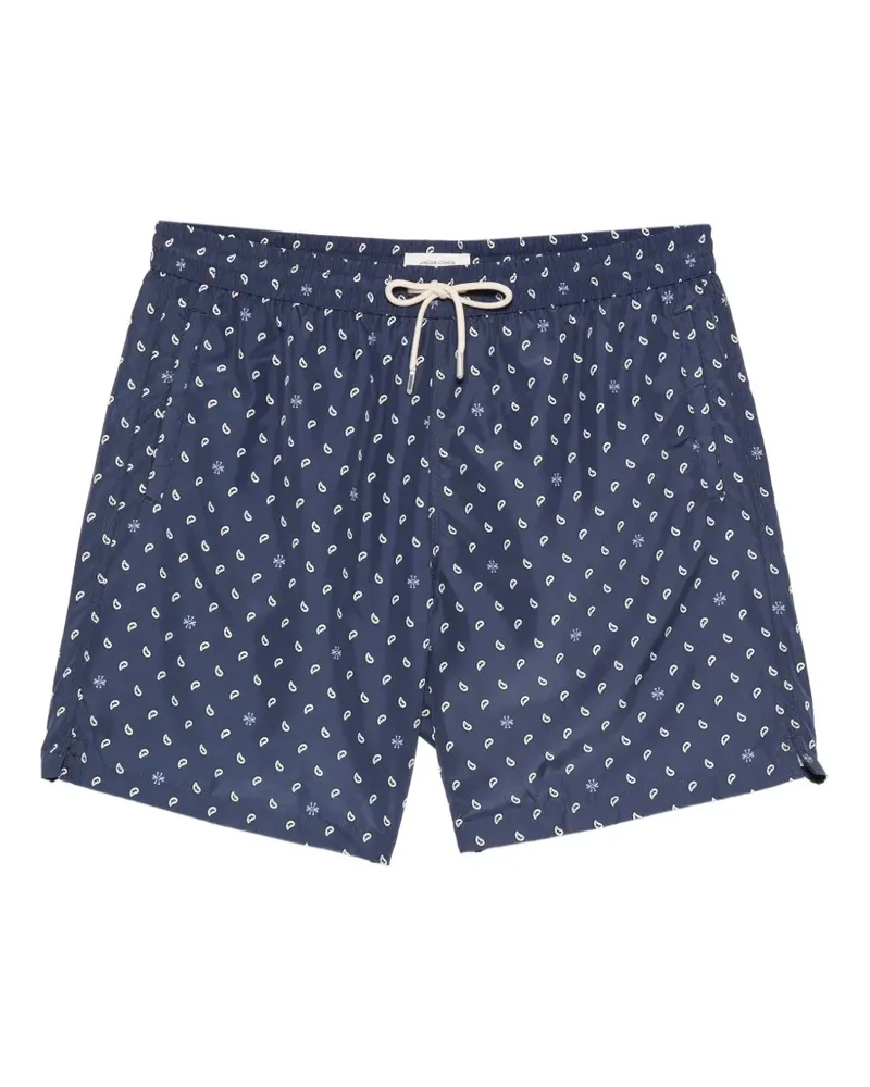Jacob Cohën paisley drawstring swim shorts - Blau Blau