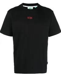 GCDS T-Shirt mit Logo-Print Schwarz