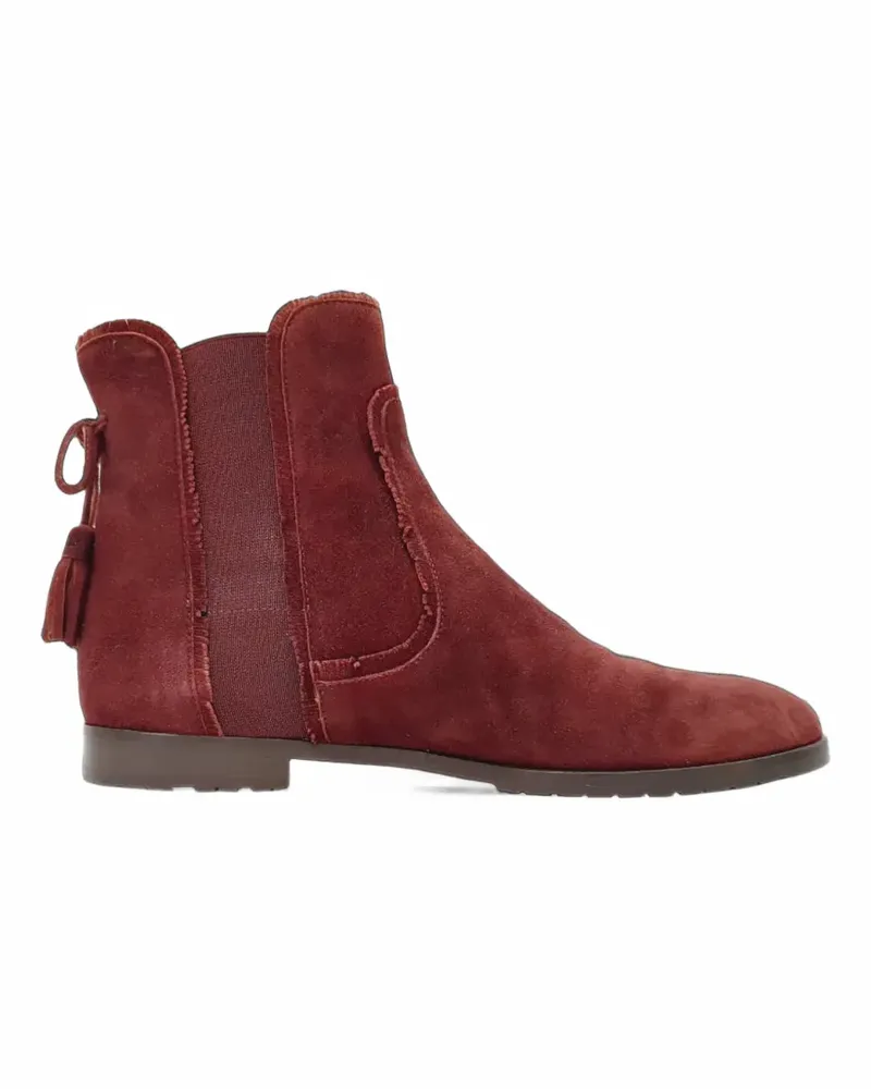 Aquazzura Frou Frou tassel ankle boots - Rot Rot