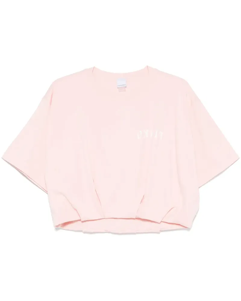 Pinko T-Shirt mit Logo-Print - Rosa Rosa