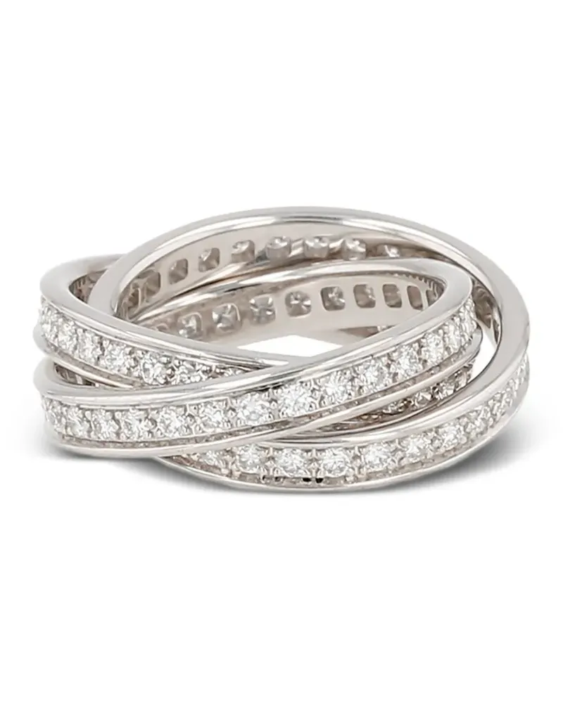 Cartier 2010s Weißgoldring mit Diamanten - Silber Silber