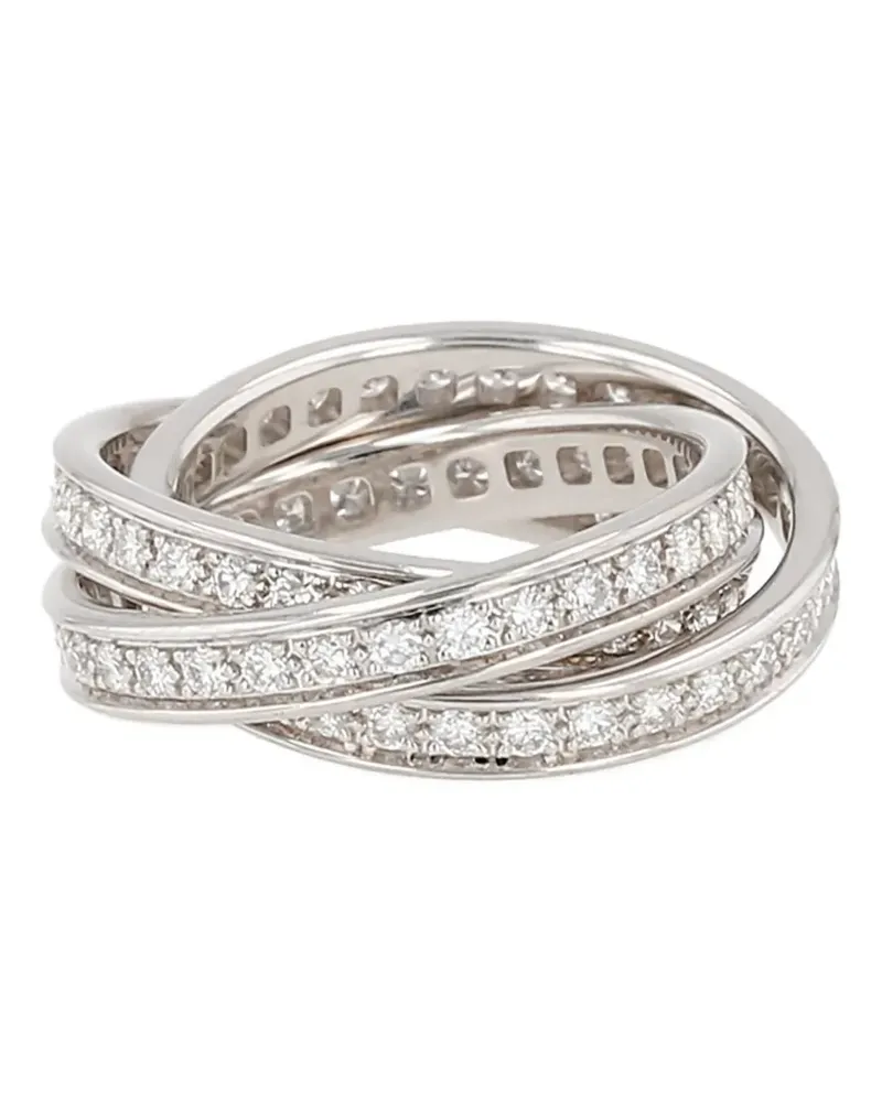 Cartier 2010's diamond white gold trinity ring - Silber Silber