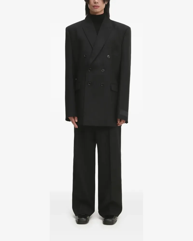 VETEMENTS Hose mit Nadelstreifen - Schwarz Schwarz