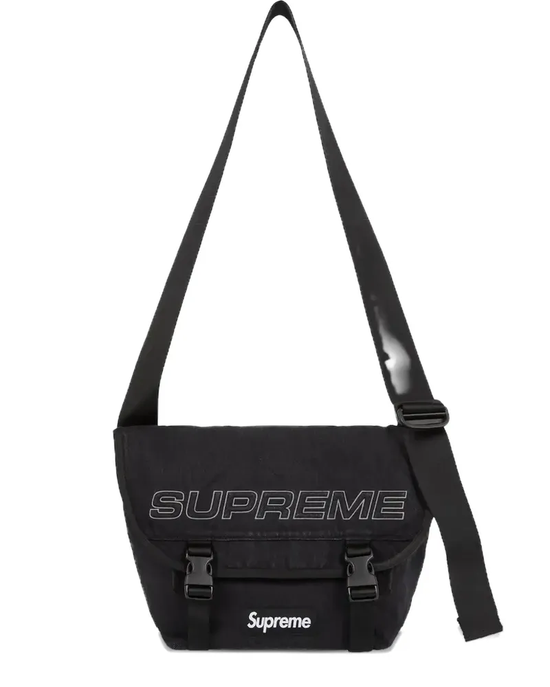 Supreme Being denim "Black" shoulder bag - Schwarz Schwarz