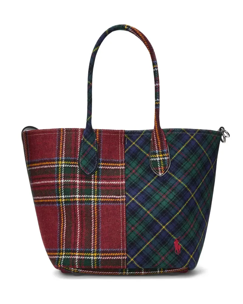 Ralph Lauren Karierte Tote Bag im Patchwork-Look - Grün Grün