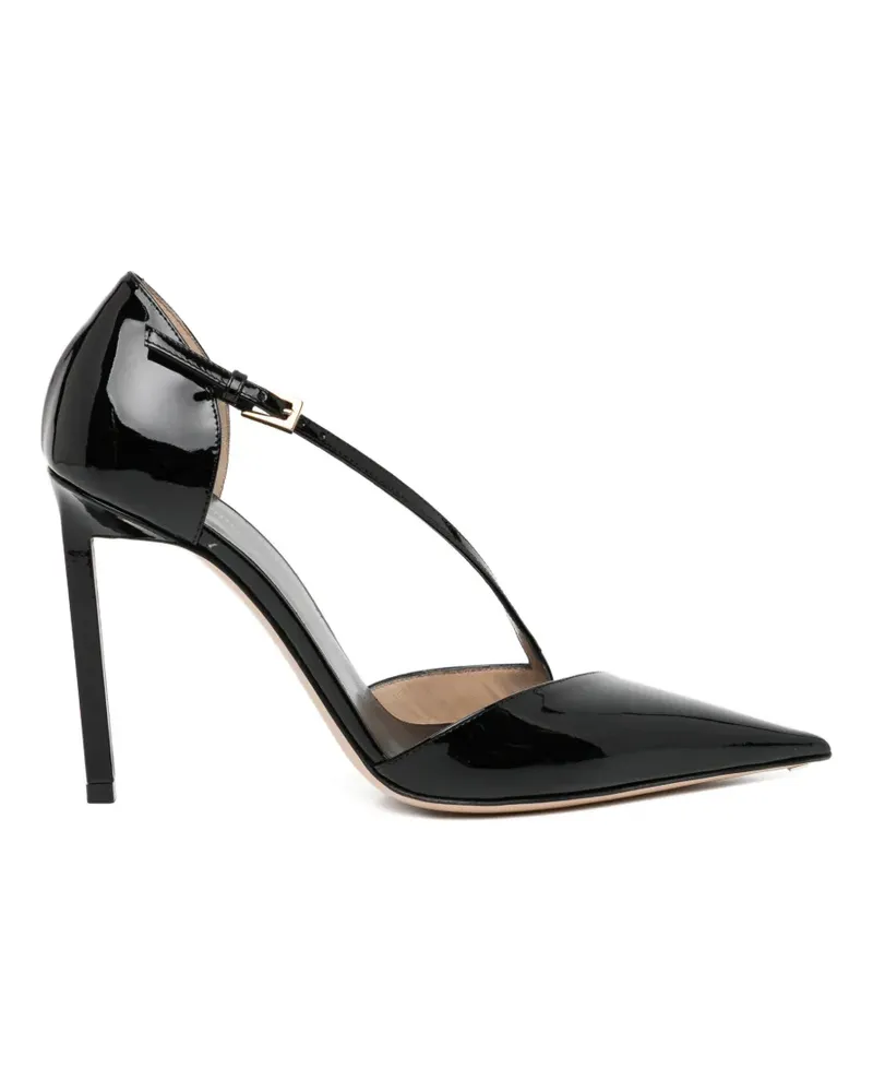 Tom Ford 110mm buckle strap pointed pumps - Schwarz Schwarz