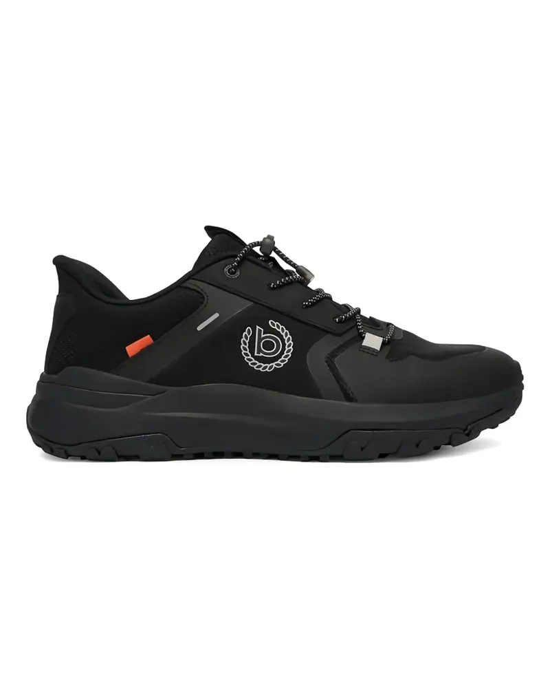 Bugatti Atmungsaktiver Mesh-Sneakers - Schwarz Schwarz