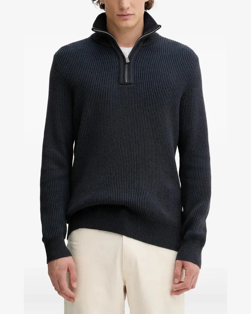 Marc O'Polo zip-neck sweater - Blau Blau