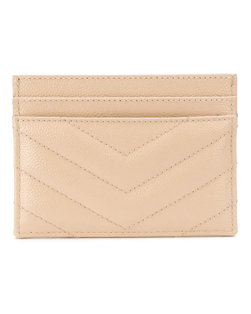 Saint Laurent Kartenetui mit Monogram - Nude Nude