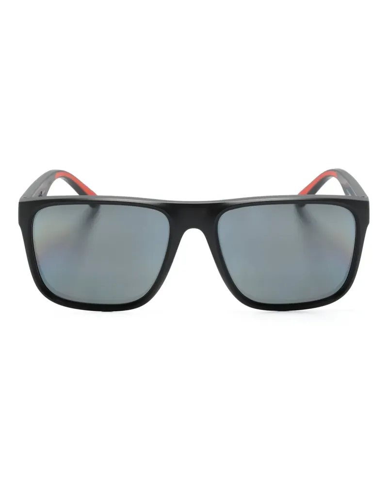 Ferrari Sonnenbrille mit Oversized-Gestell - Schwarz Schwarz