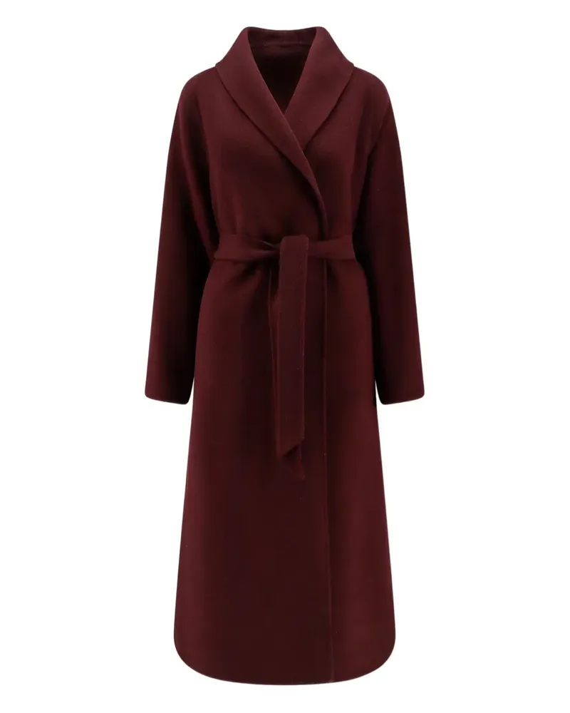 Hevò belted wool coat - Violett Violett