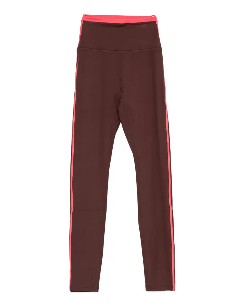 P.E. NATION Radar side-stripe leggings - Braun Braun
