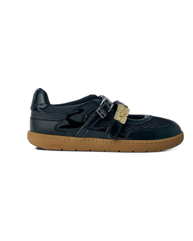 Ganni Sneakers mit Schnallenverschluss - Schwarz Schwarz