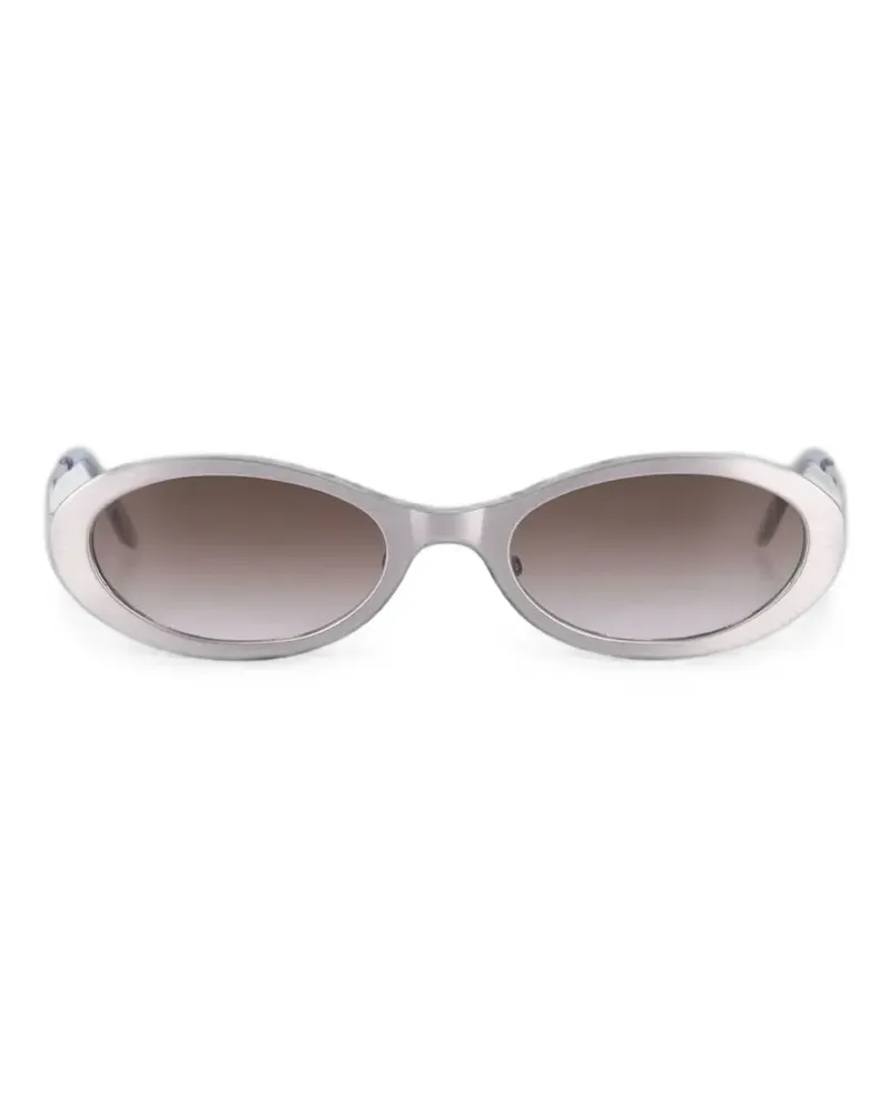 Our Legacy Tad Sonnenbrille mit ovalem Gestell - Grau Grau