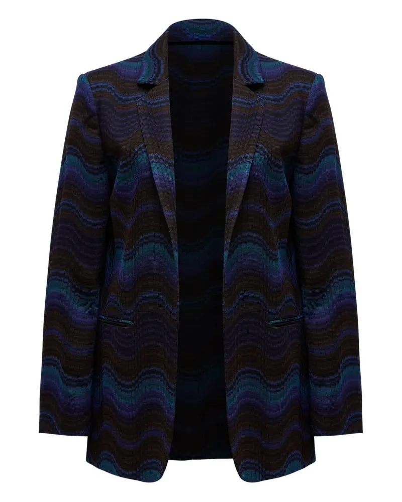 Missoni Jacke mit Wellenmuster - Blau Blau