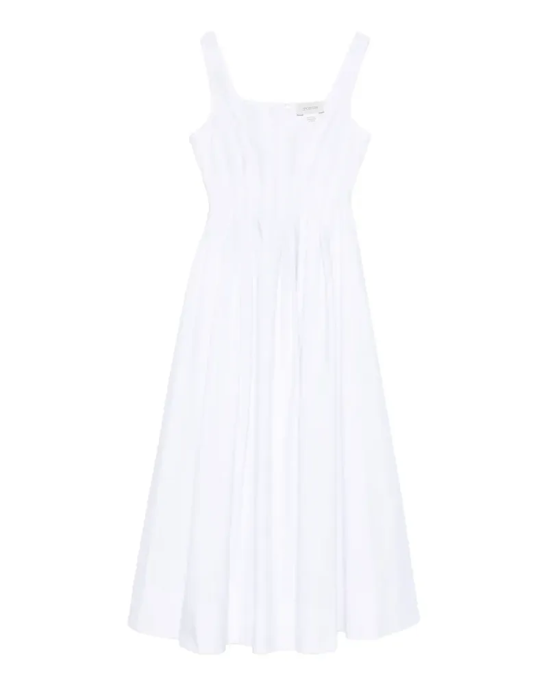 SPORTMAX Giro square-neck A-line maxi dress - Weiß Weiß
