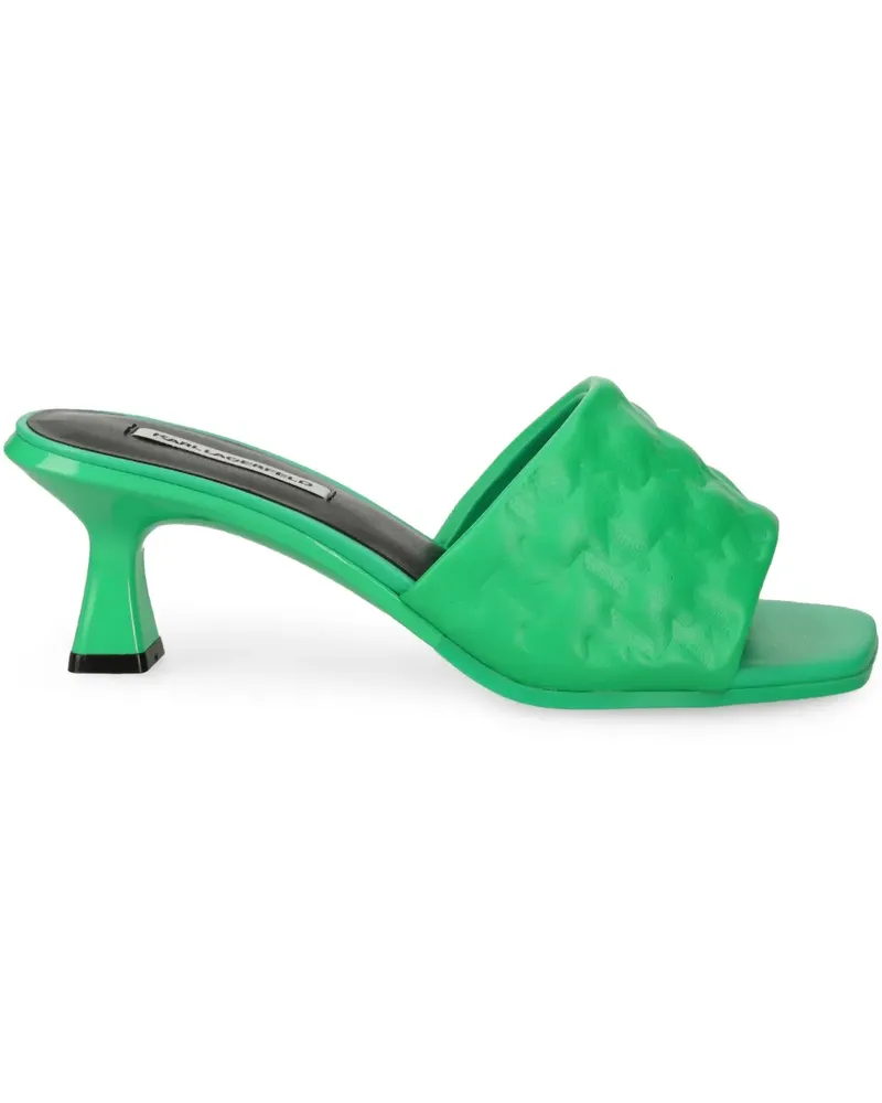 Karl Lagerfeld Mules mit Monogramm - Grün Grün