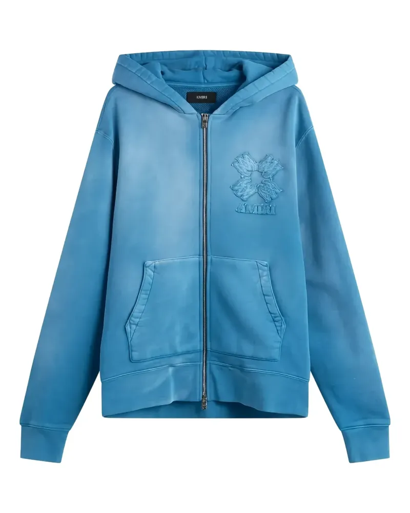 Amiri appliqué zip jacket - Blau Blau