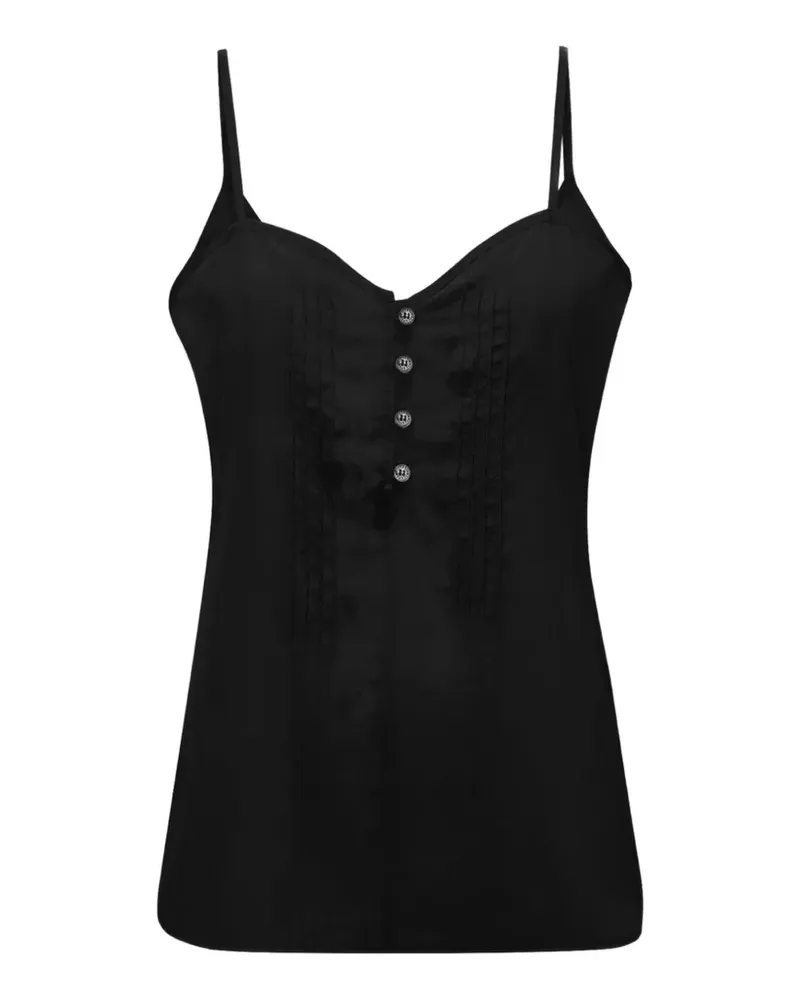 Victoria Beckham Rouleaux Camisole-Top mit Biesen - Schwarz Schwarz