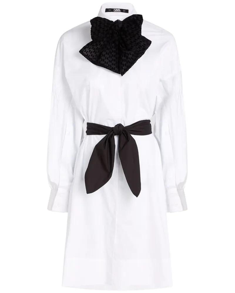 Karl Lagerfeld Hun's Pick Hemdkleid - Weiß Weiß