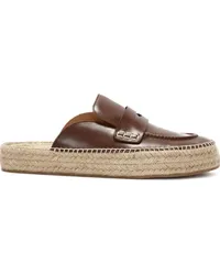 J.W.Anderson Loafers in Espadrille-Optik Braun