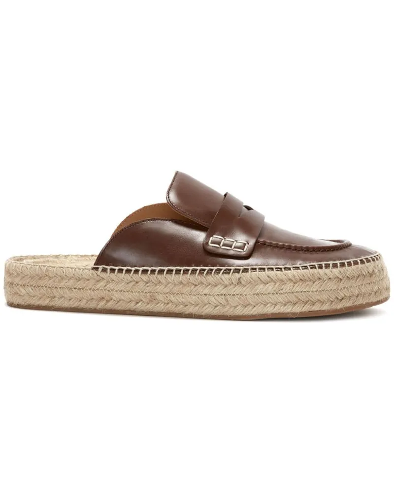 J.W.Anderson Loafers in Espadrille-Optik Braun