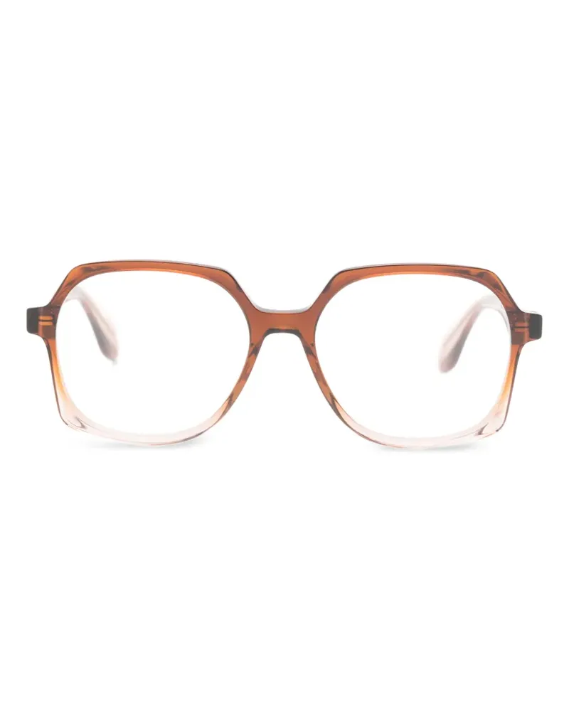 GIGI STUDIOS Revivre 41 Brille mit geometrischem Gestell - Braun Braun