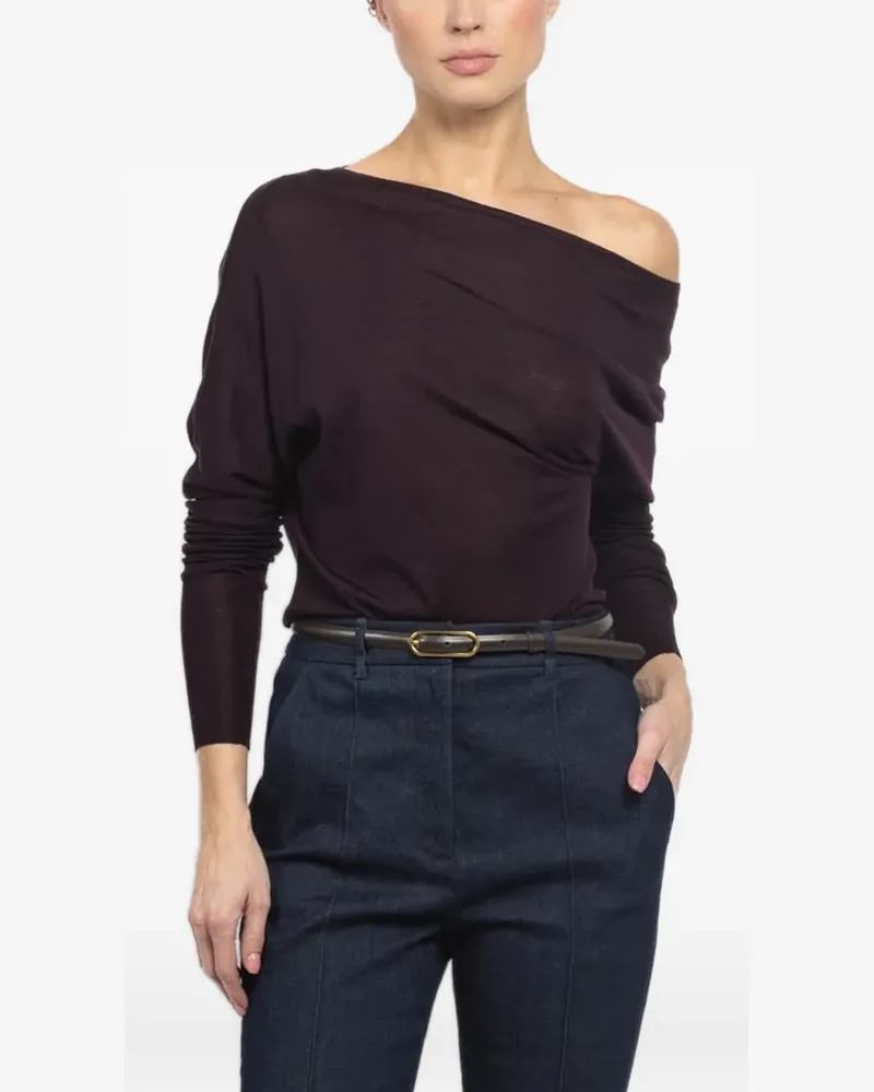 A.L.C. draped long-sleeve top - Violett Violett