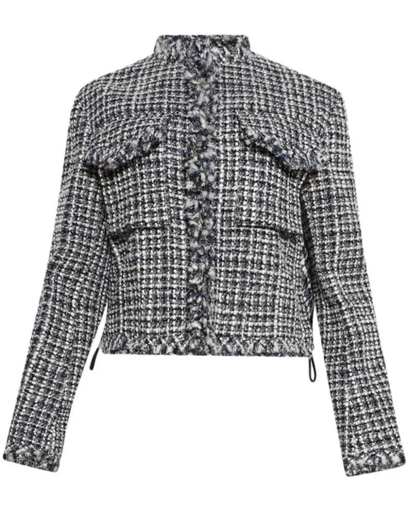Sacai Gefütterte Tweedjacke - Weiß Weiß
