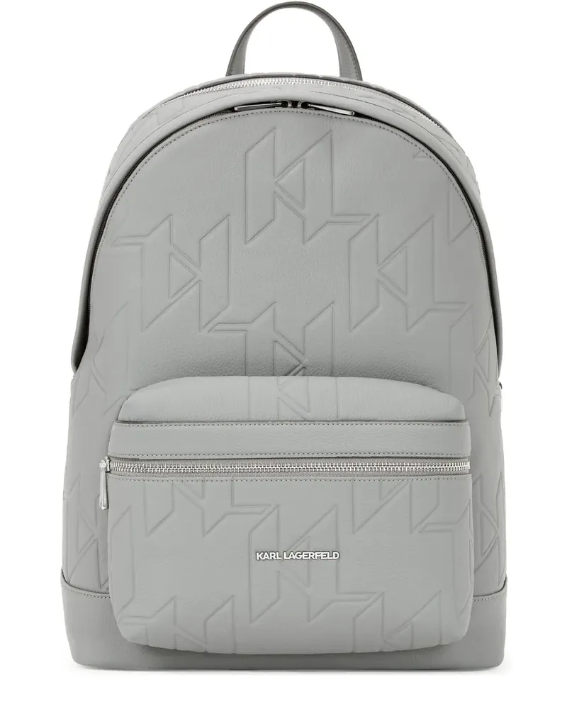 Karl Lagerfeld K Urban Rucksack mit Monogramm - Grau Grau