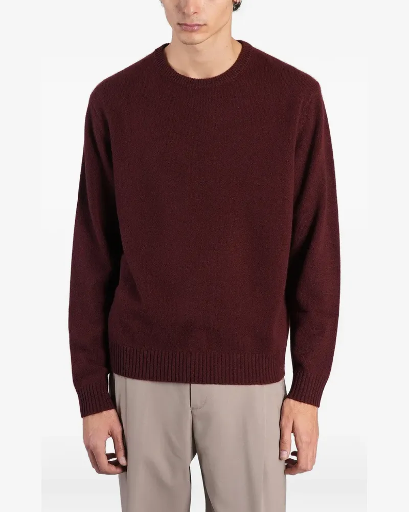 ASPESI ribbed-trim sweater - Rot Rot