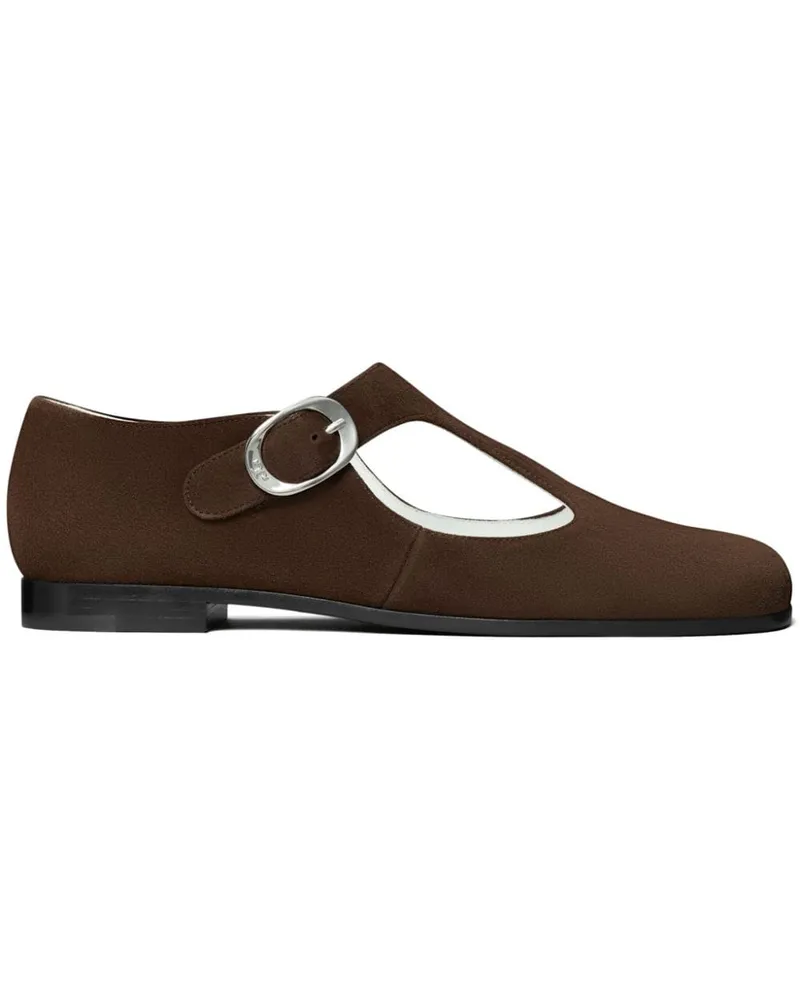 Tory Burch Violet T Strap Loafer - Braun Braun