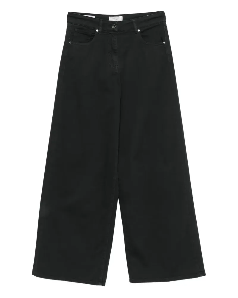 Peserico Five-Pocket-Jeans - Schwarz Schwarz