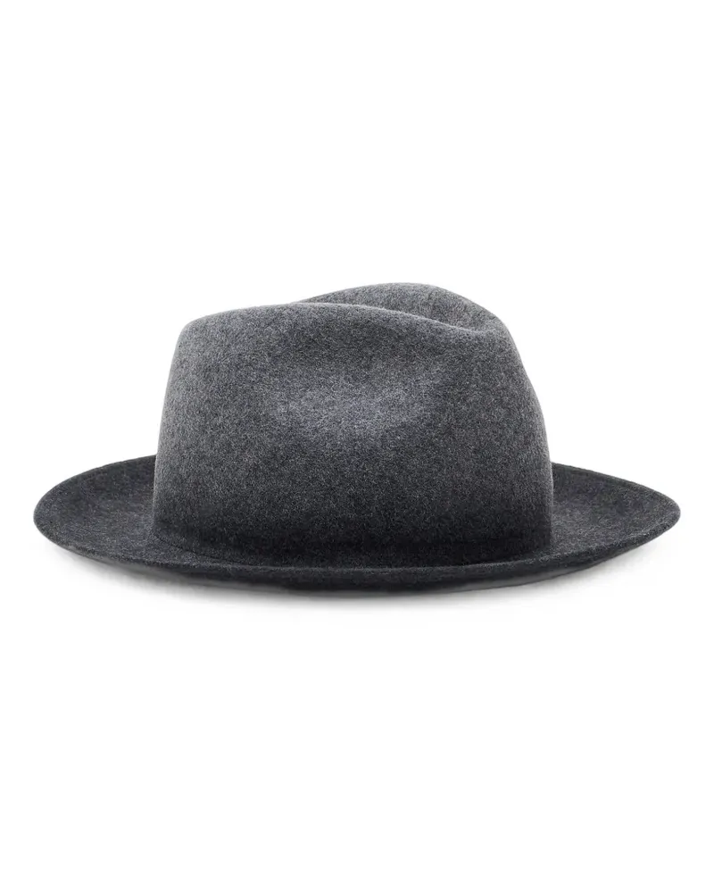 Giorgio Armani felted wool fedora hat - Grau Grau